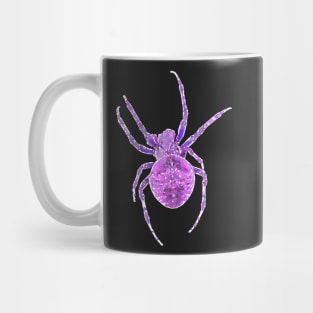 Purple Spider Orb-Weaver Watercolor Style Mug